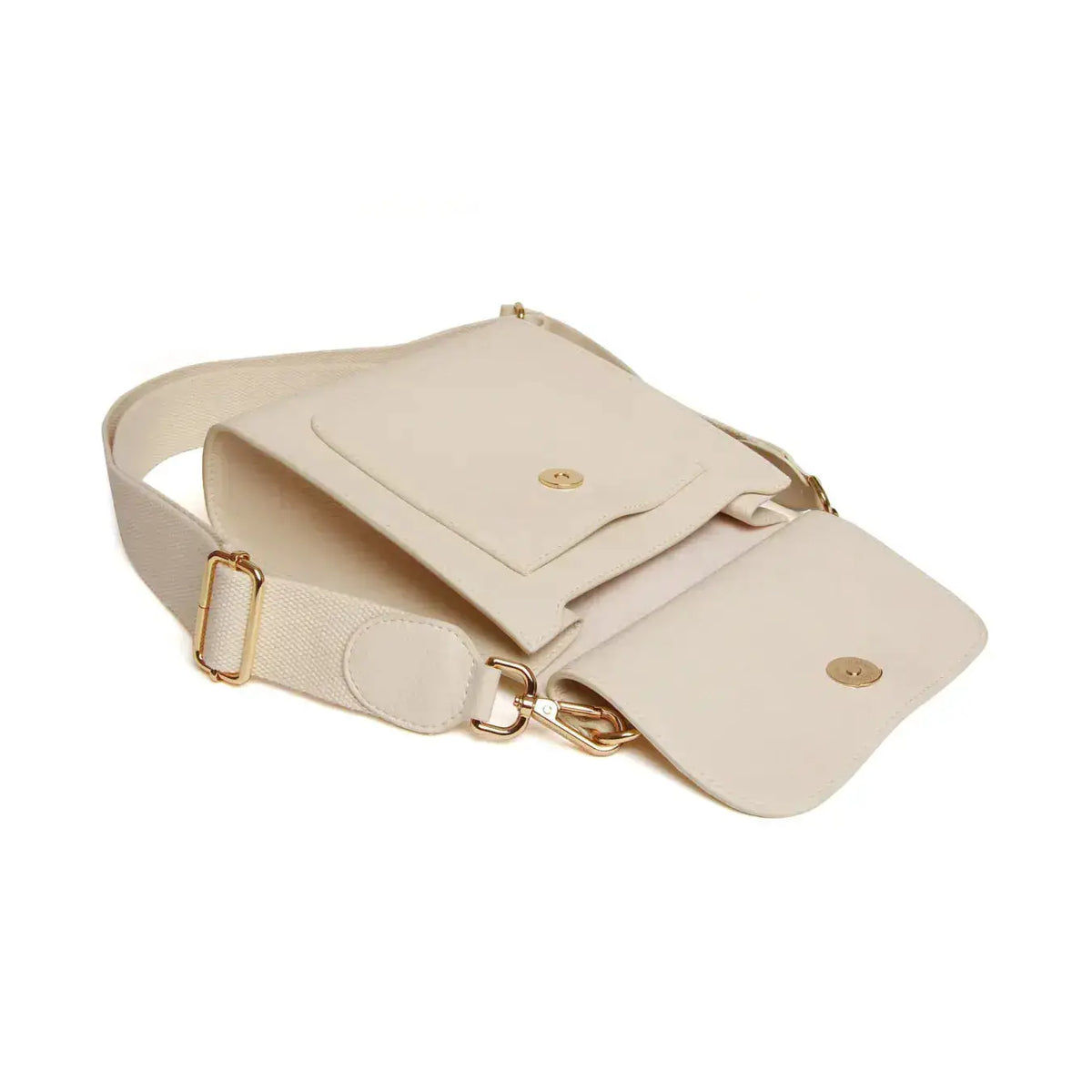 Alice Wheeler Bloomsbury Crossbody Bag - Pastel Cream by Alice Wheeler London