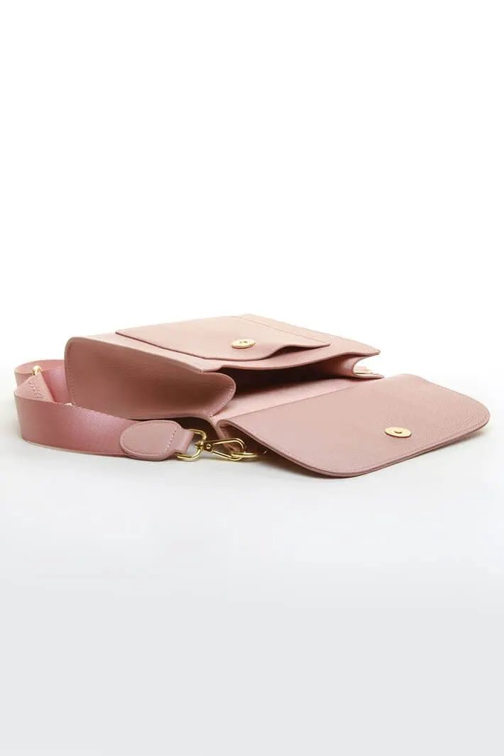 Alice Wheeler Bloomsbury Crossbody Bag - Pink by Alice Wheeler London