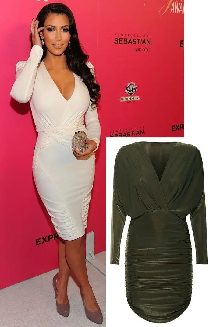Celebrity Inspired Green Dress by Clarissas Boutique London