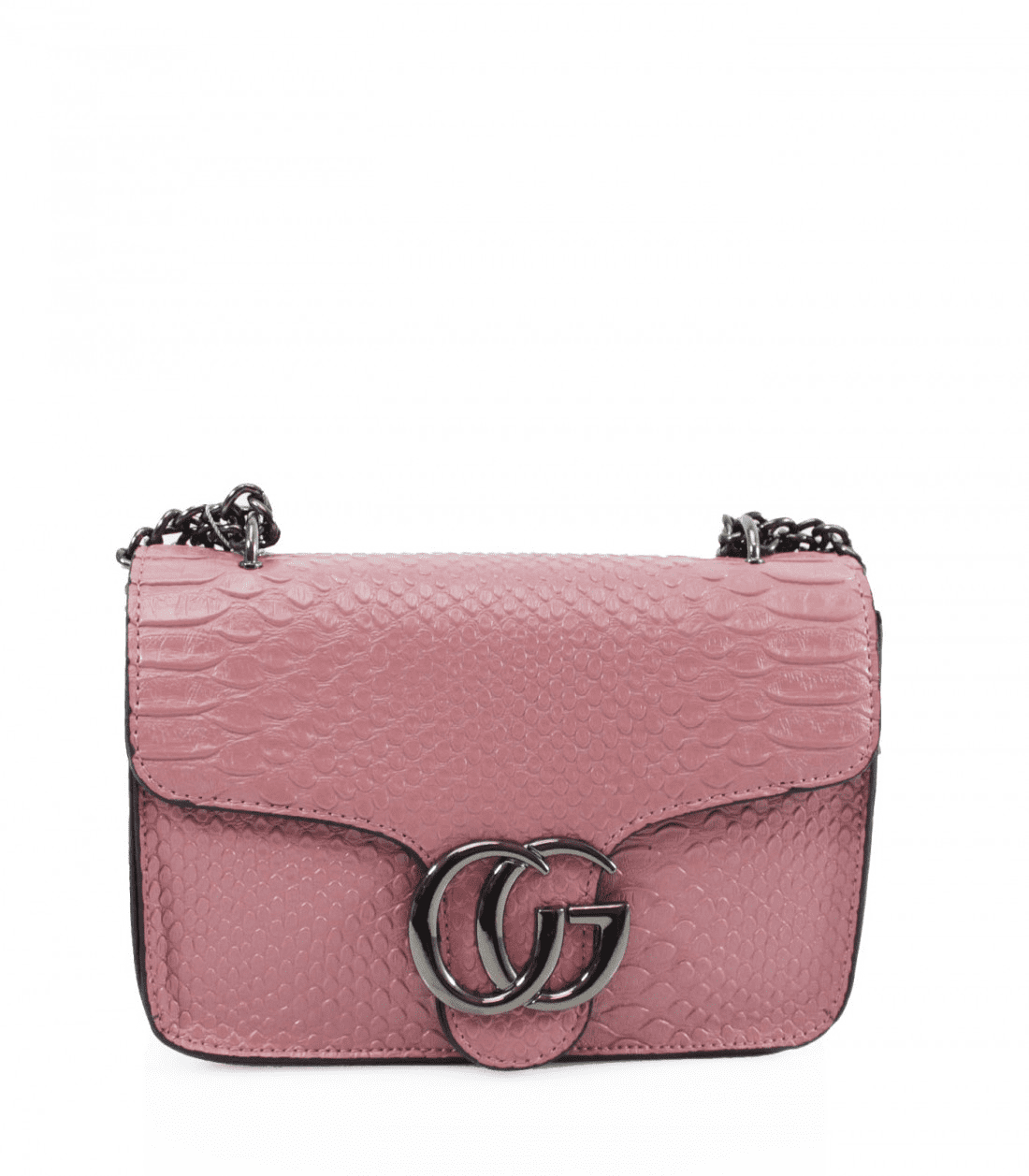 Pink Snake Shoulder Bag by Clarissas Boutique