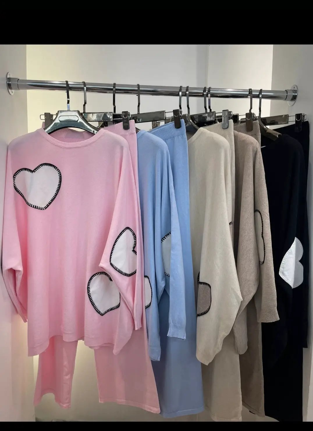 Heart Patch Loungewear Comfort Meets Chic by Clarissas Boutique London