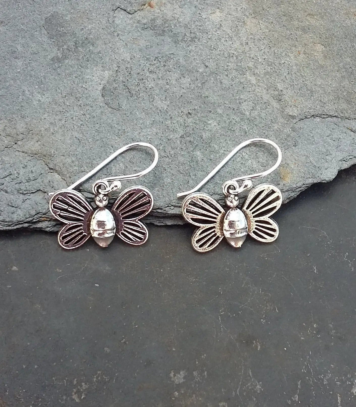 Sterling Silver BEE DROP EARRINGS With A Lovely White Gift Box by Clarissas Boutique