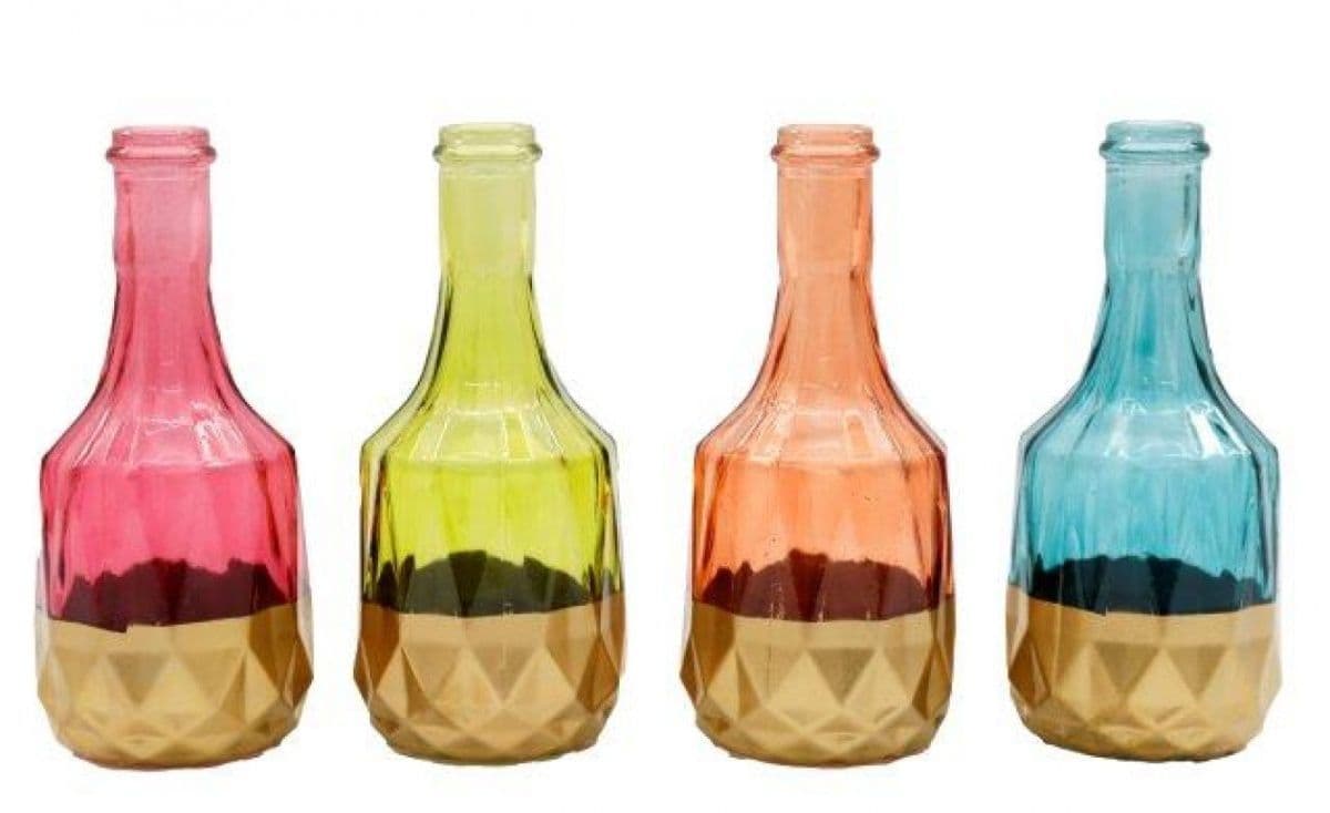 12 CM Boho Colour Glass Vase by Clarissas Boutique