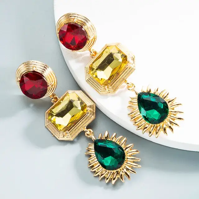 Maxine Multicoloured Drop Earrings by Clarissas Boutique