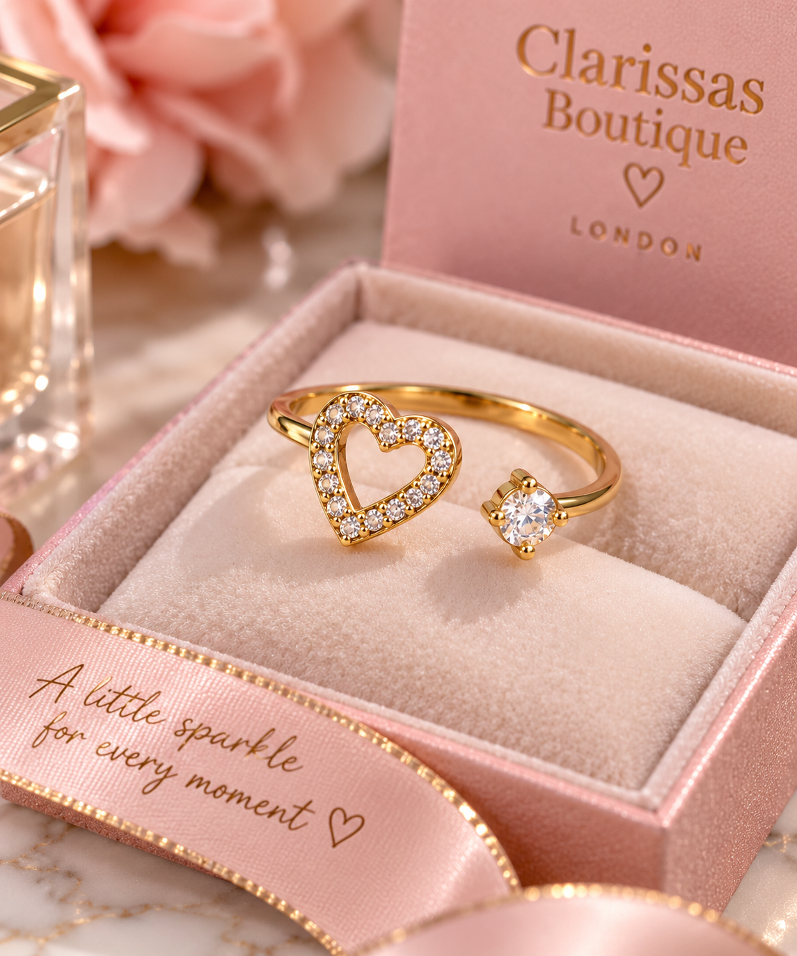 Elegant Classic Ring - Gold/Rose Gold/Silver by Clarissas Boutique London