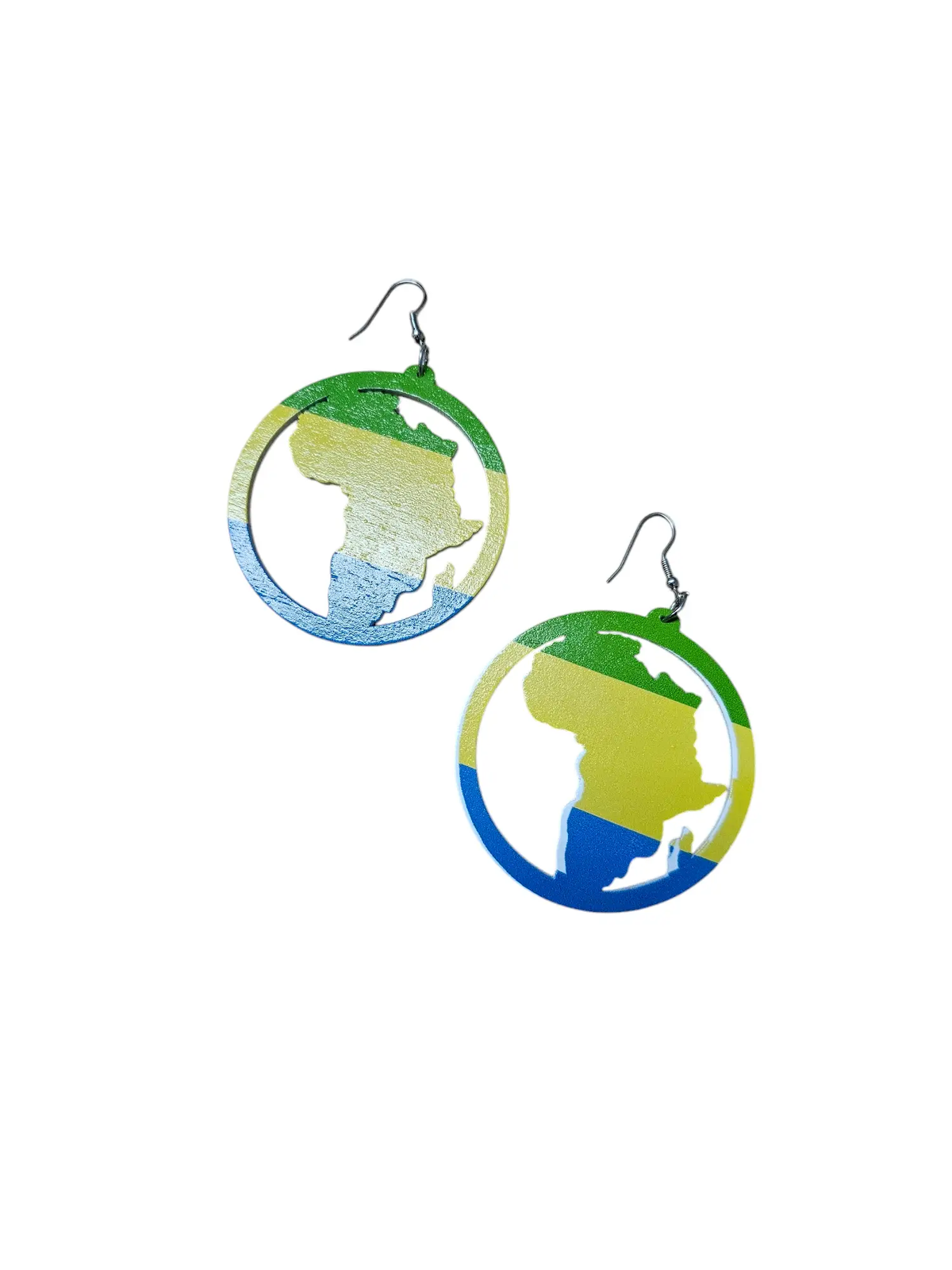 Map Of Africa Wooden Earrings by Clarissas Boutique
