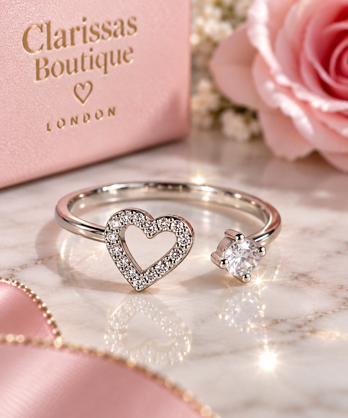 Elegant Classic Ring - Gold/Rose Gold/Silver by Clarissas Boutique London