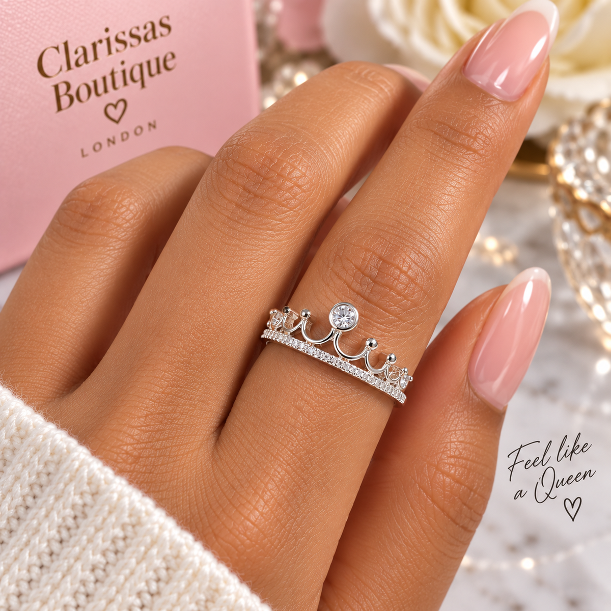 Elegant Classic Ring - Gold/Rose Gold/Silver by Clarissas Boutique London