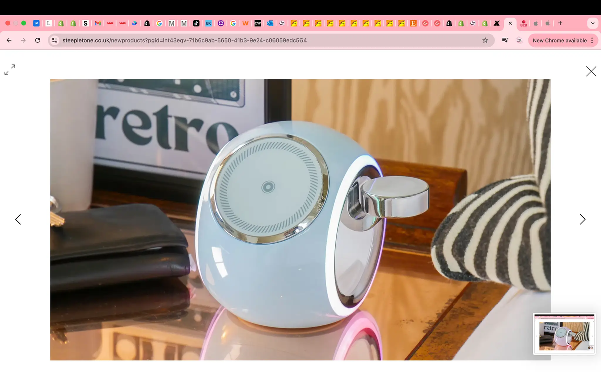 Capsule 3 In 1 Apple Wireless Charging Station Pink by Steepletone