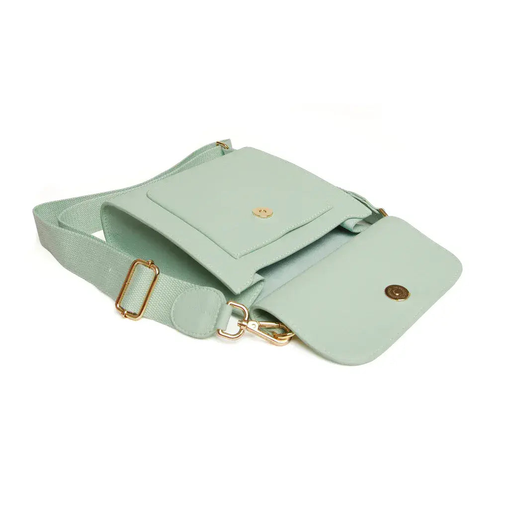 Alice Wheeler Bloomsbury CBB Crossbody Bag - Pastel Mint by Alice Wheeler London