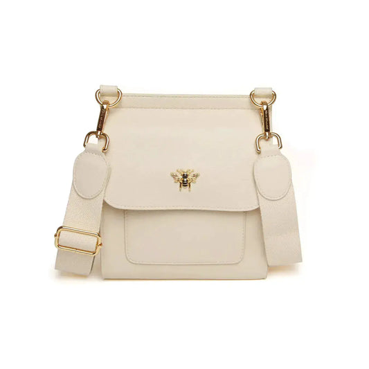 Alice Wheeler Bloomsbury Crossbody Bag - Pastel Cream by Alice Wheeler London