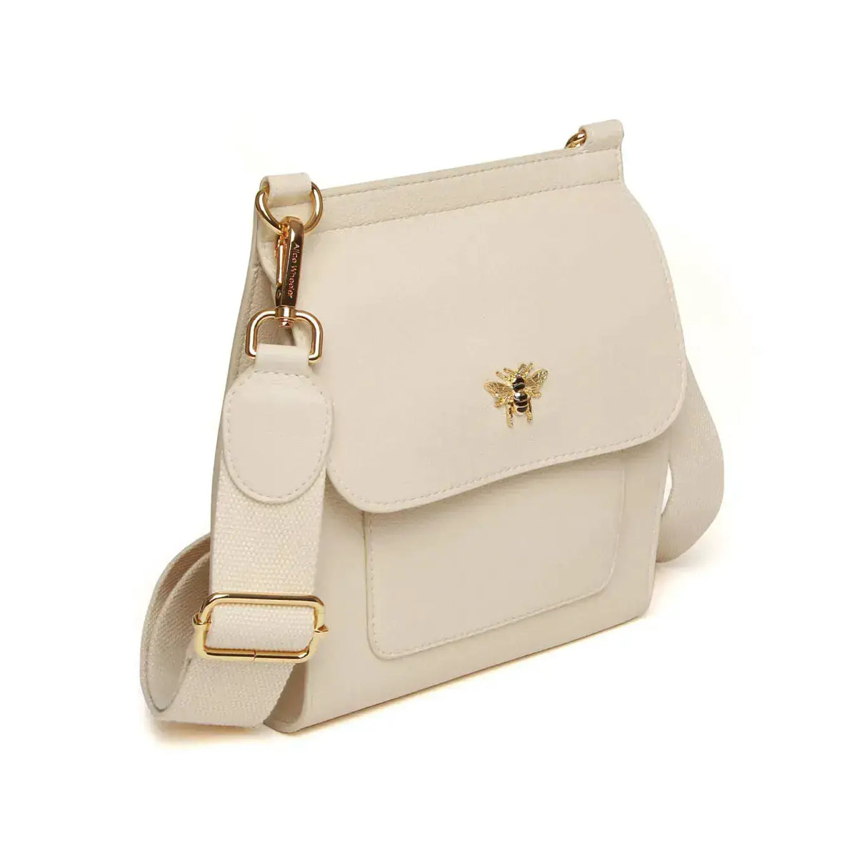 Alice Wheeler Bloomsbury Crossbody Bag - Pastel Cream by Alice Wheeler London