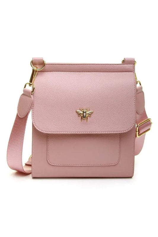 Alice Wheeler Bloomsbury Crossbody Bag - Pink by Alice Wheeler London