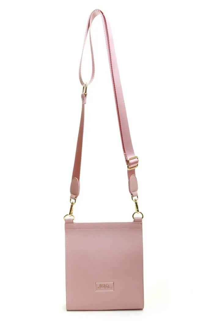 Alice Wheeler Bloomsbury Crossbody Bag - Pink by Alice Wheeler London