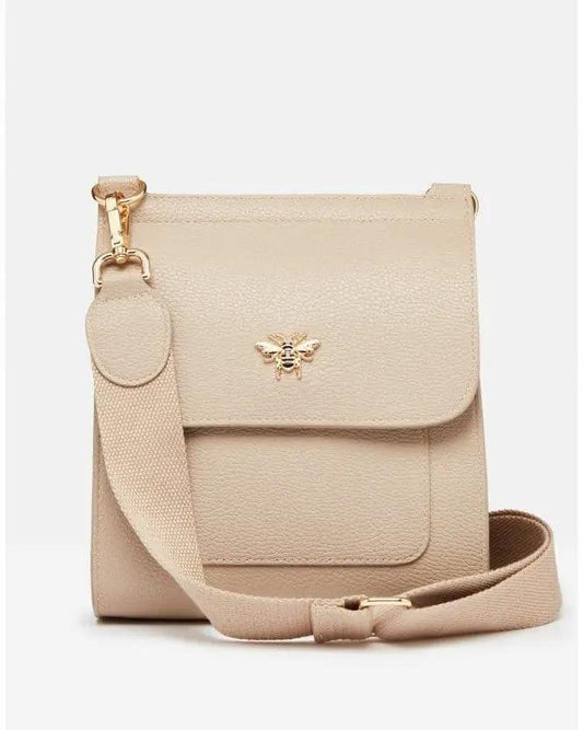Alice Wheeler Bloomsbury Crossbody Bag - Stone by Alice Wheeler London