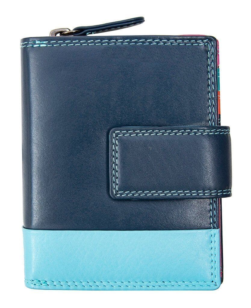 Astra RFID Trifold Blue Multi Colour Purse by Clarissas Boutique
