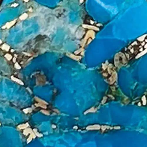 Azores Copper Turquoise Nugget And Chain Bracelet by Clarissas Boutique