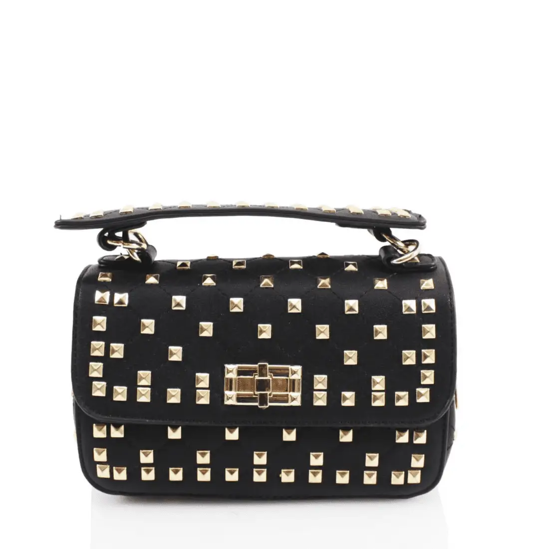 Black Studded Clutch / Crossbody Bag by Clarissas Boutique