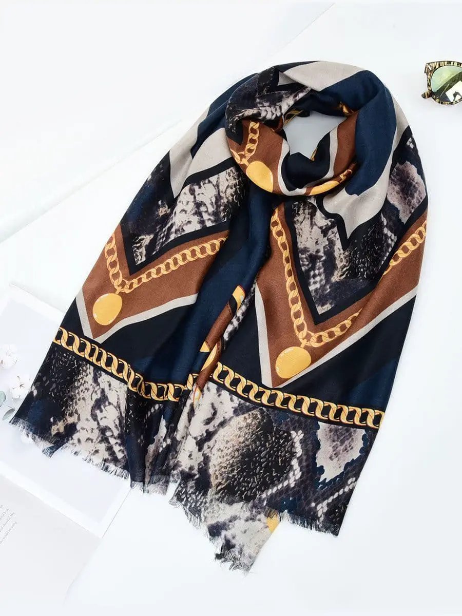 Blue Lady Winter Large Shawl Wraps by Clarissas Boutique