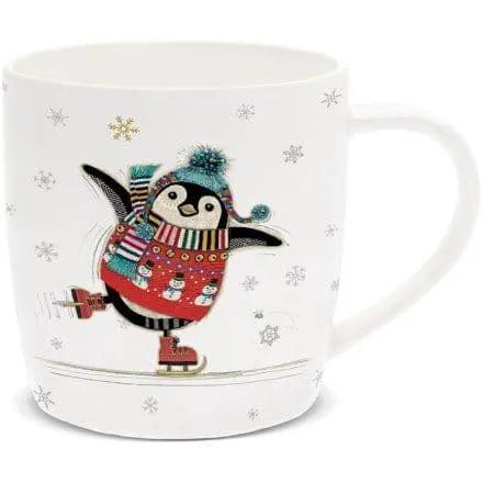 Bug Art Penguin China Mug by Clarissas Boutique