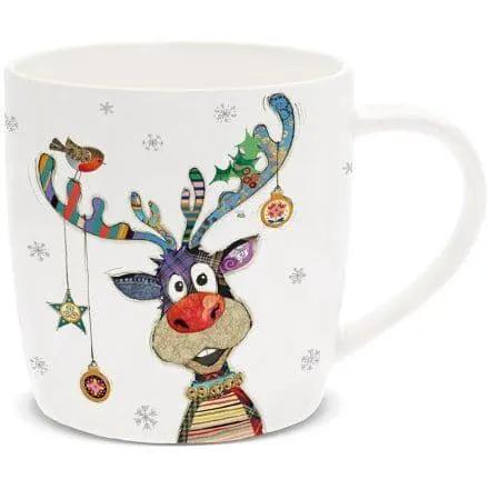 Bug Art Reindeer China Mug by Clarissas Boutique