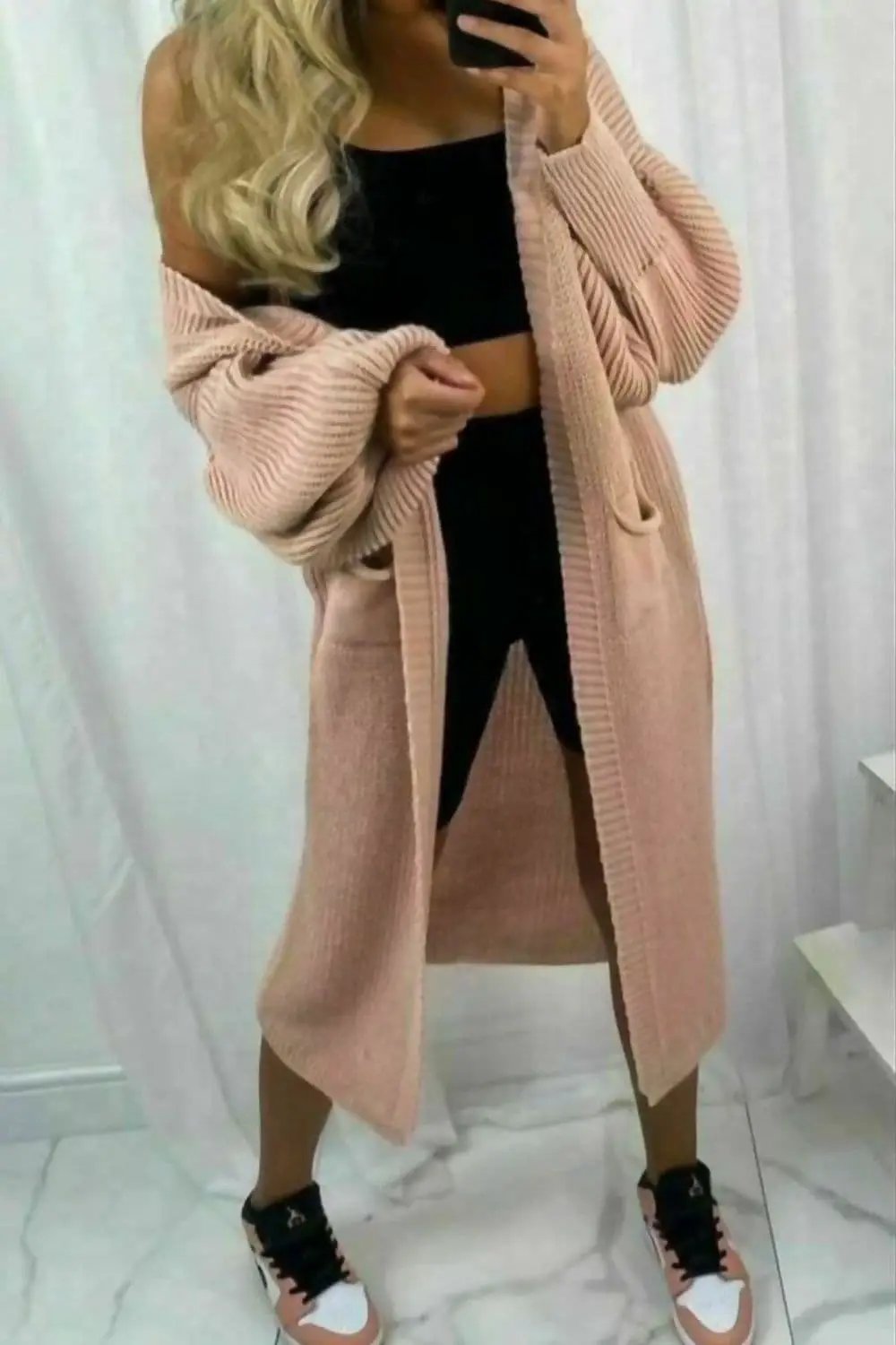 Cardigan Longline Knitted by Clarissas Boutique London
