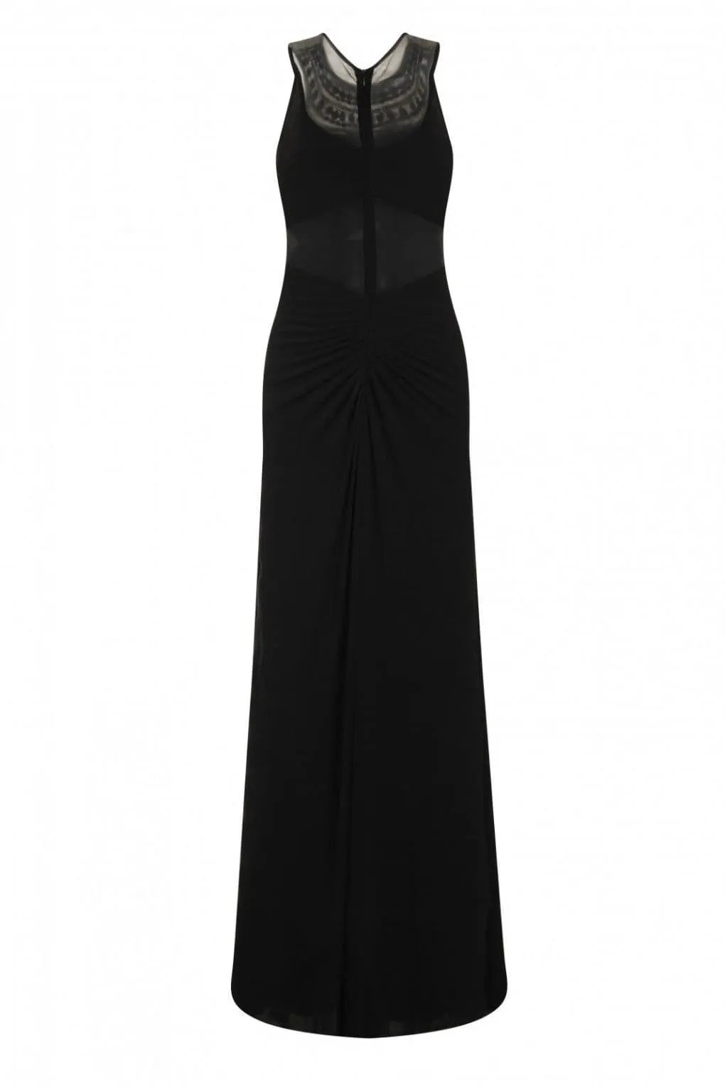 Carmen Black Jewel Mermaid Fishtail Dress Max Dress by Clarissas Boutique London