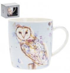 Country Life China Mug- OWLS 12 CM, In Gift Box by Clarissas Boutique