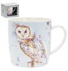 Country Life China Mug- OWLS 12 CM, In Gift Box by Clarissas Boutique