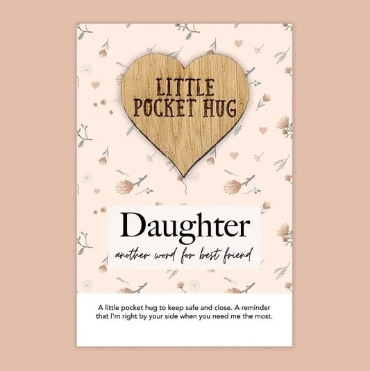 Daughter Best Friend Pocket Hug by Clarissas Boutique