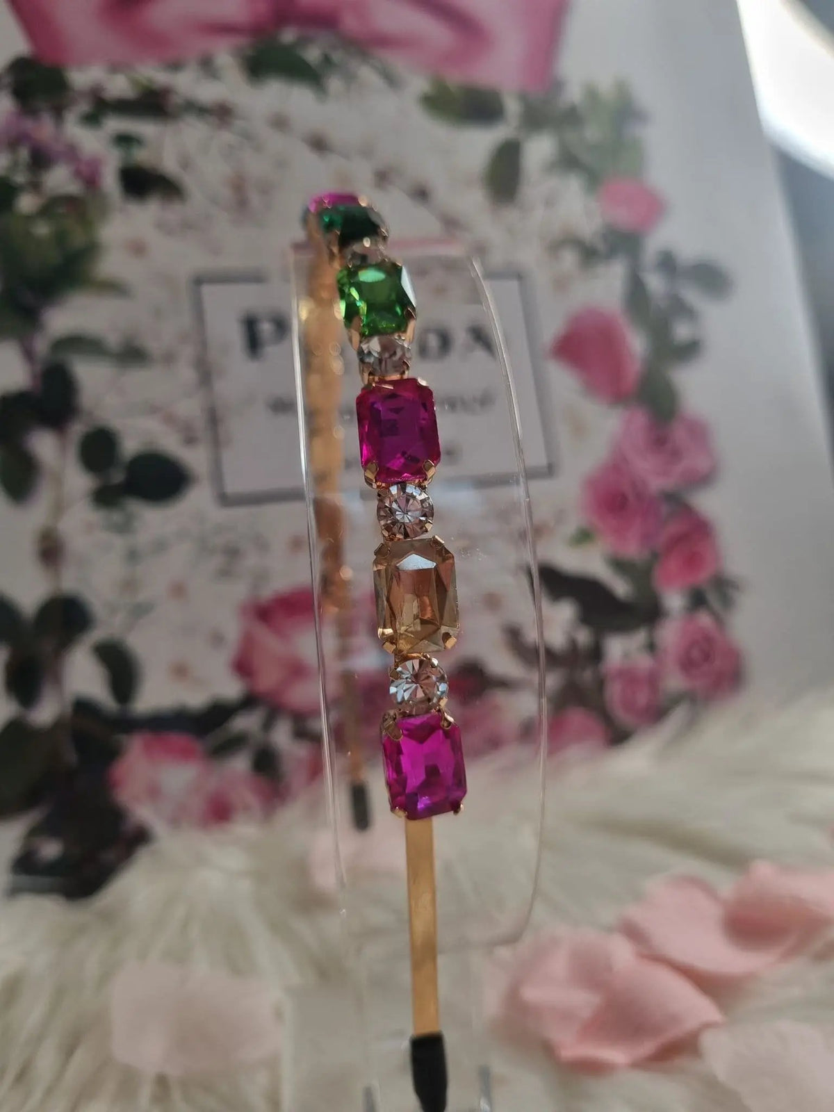Elegant Crystal Diamante Embellished Headband by Clarissas Boutique