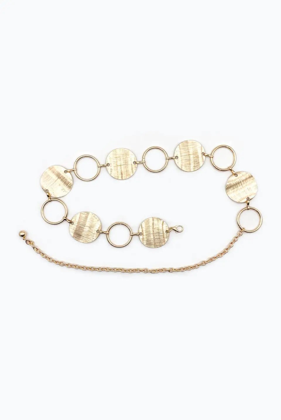 Gold Disc Chain Belt by Clarissas Boutique
