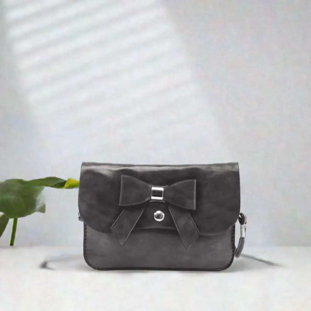 Black- Bow Small Crossbody Bag by Clarissas Boutique