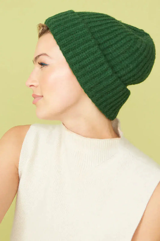 Green - Banana Peel Blend Beanie Hat by Clarissas Boutique