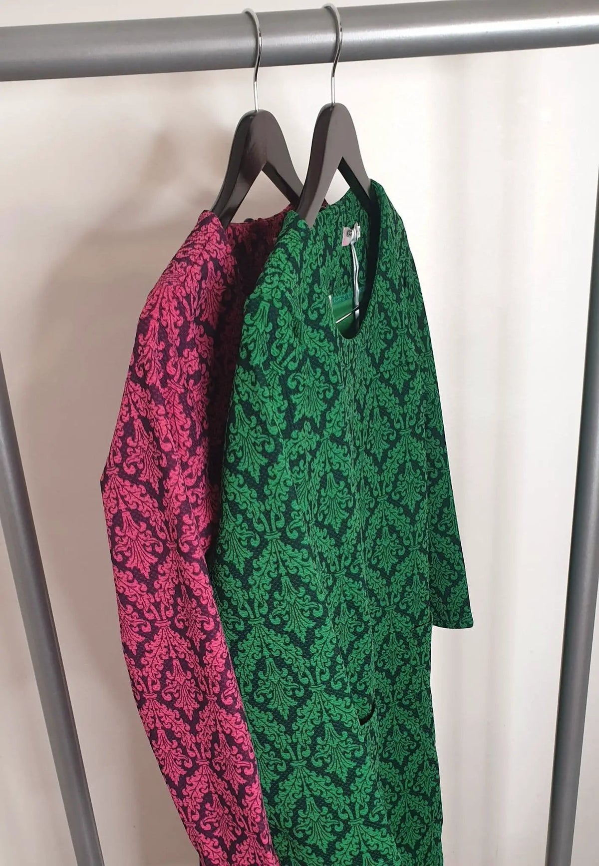 Green & Black Short Sleeve Jumper Dress by Clarissas Boutique London