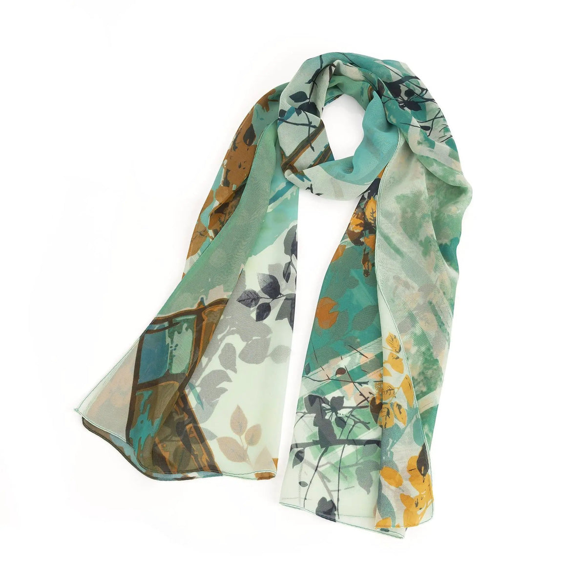 Green tone scarf. SC33277 by Clarissas Boutique