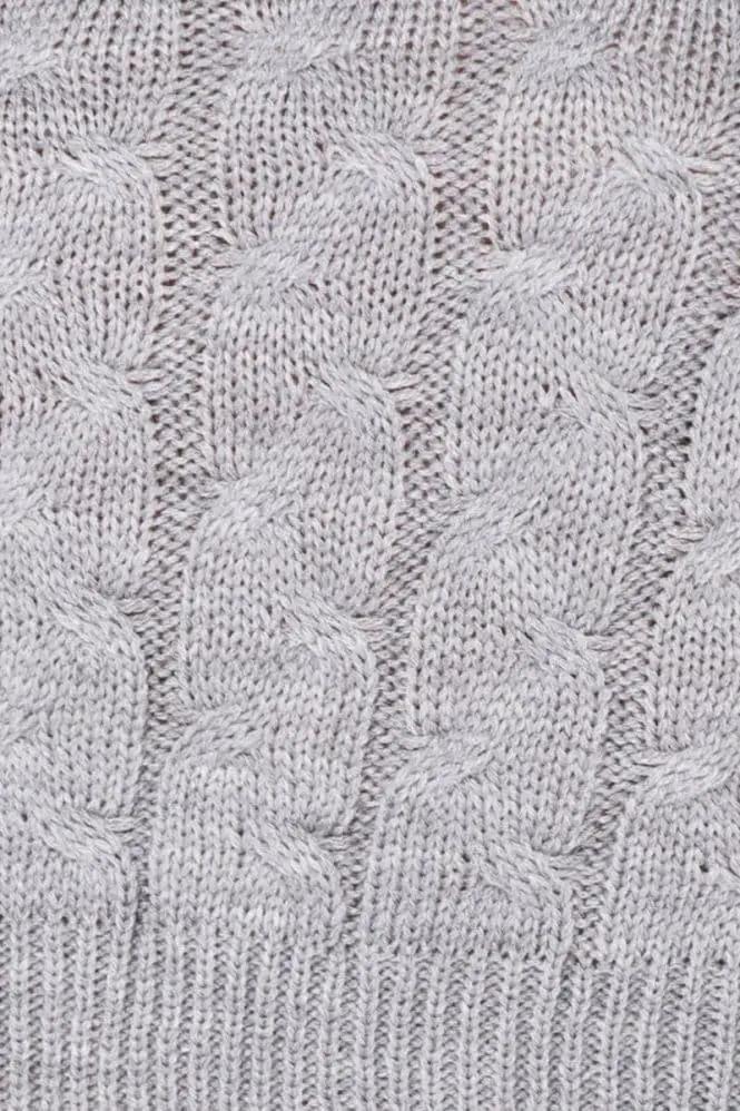 Grey Cable Knit Jogger Lounge Set by Clarissas Boutique London