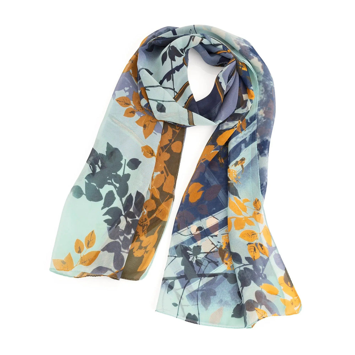 Blue tone scarf by Clarissas Boutique