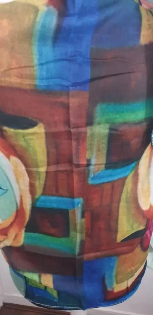 Impressionist Style Portrait Print Scarf, Womens, Multi Coloured, Scraves, Scarf, Wraps, Clarissasboutiqueuk by Clarissas Boutique