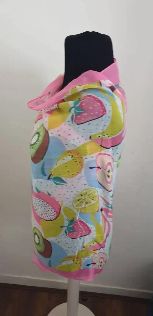 Colourful Picnic Fruit Print Frayed Scarf, Womens Scarves, Scarf, Wraps, Clarissasboutiqueuk by Clarissas Boutique