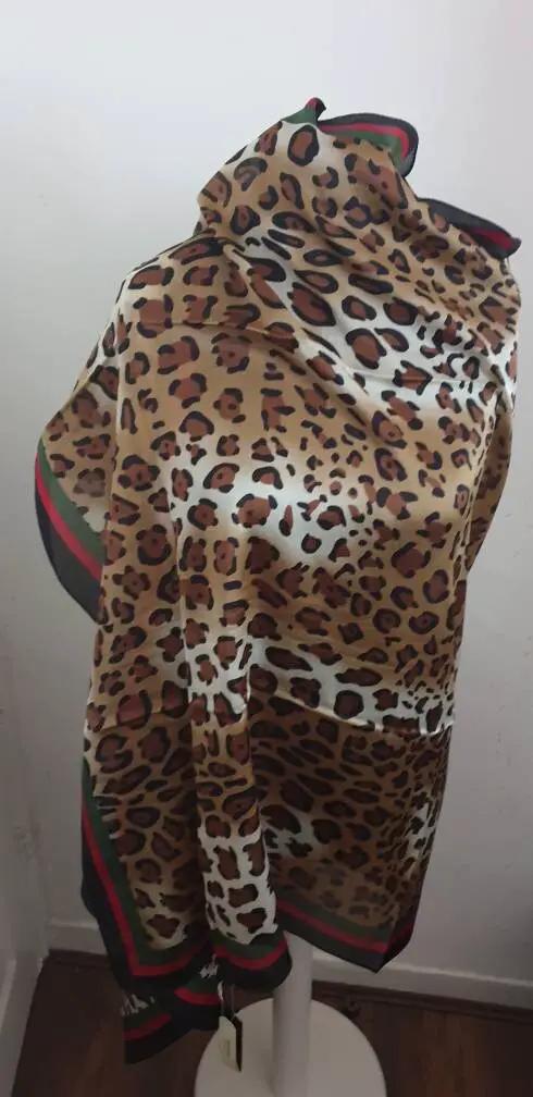 Leopard Print Frayed Scarf With Green And Red Border, Womens Scarves, Scarfs, Wraps, Clarissasboutiqueuk by Clarissas Boutique