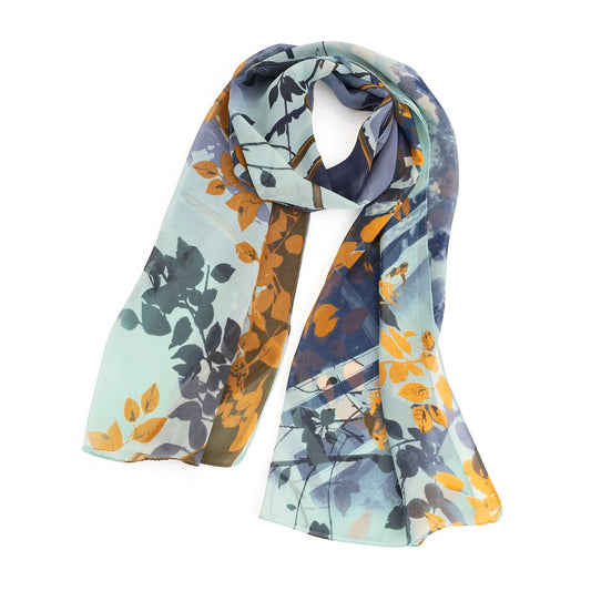 Blue tone scarf by Clarissas Boutique