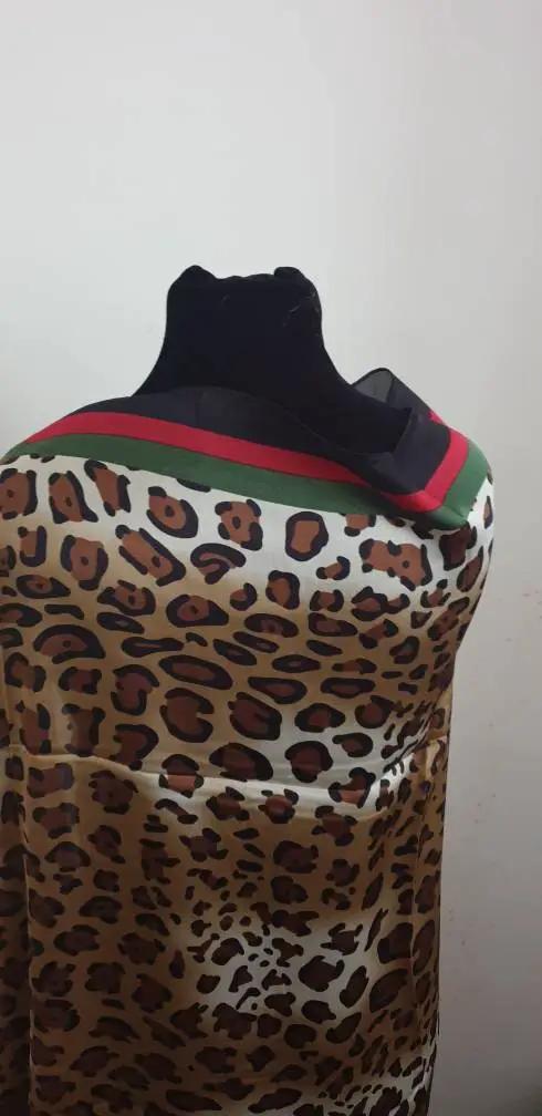 Leopard Print Frayed Scarf With Green And Red Border, Womens Scarves, Scarfs, Wraps, Clarissasboutiqueuk by Clarissas Boutique
