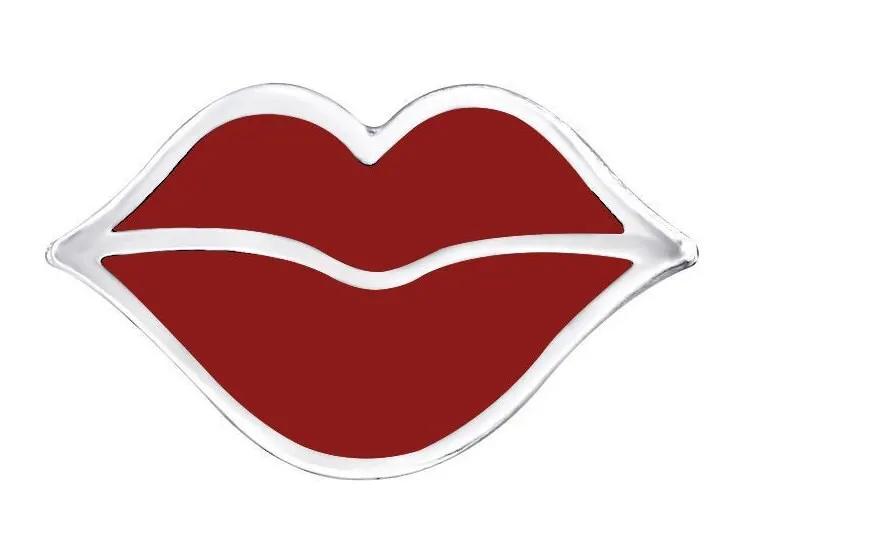 Lips - 925 Sterling Silver Colourful Ear Studs For Women's Best Friends Gift by Clarissas Boutique London