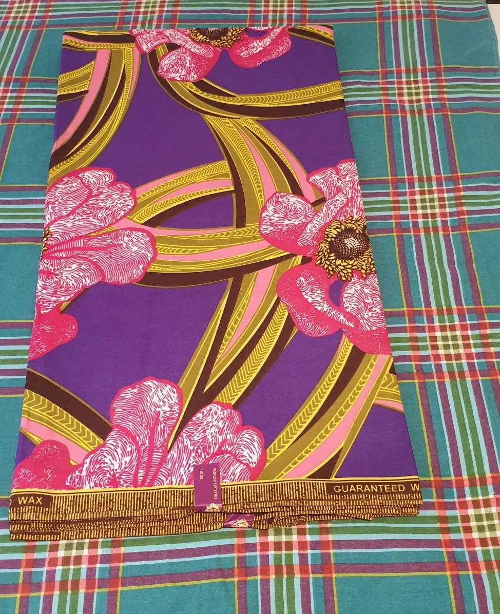 African Print Flower And Leaf Patterns, African Ankara Print, Fabric Dress Maker, Wax Sewing Fabric by Clarissas Boutique London