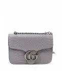 Grey Snake Shoulder Bag by Clarissas Boutique London