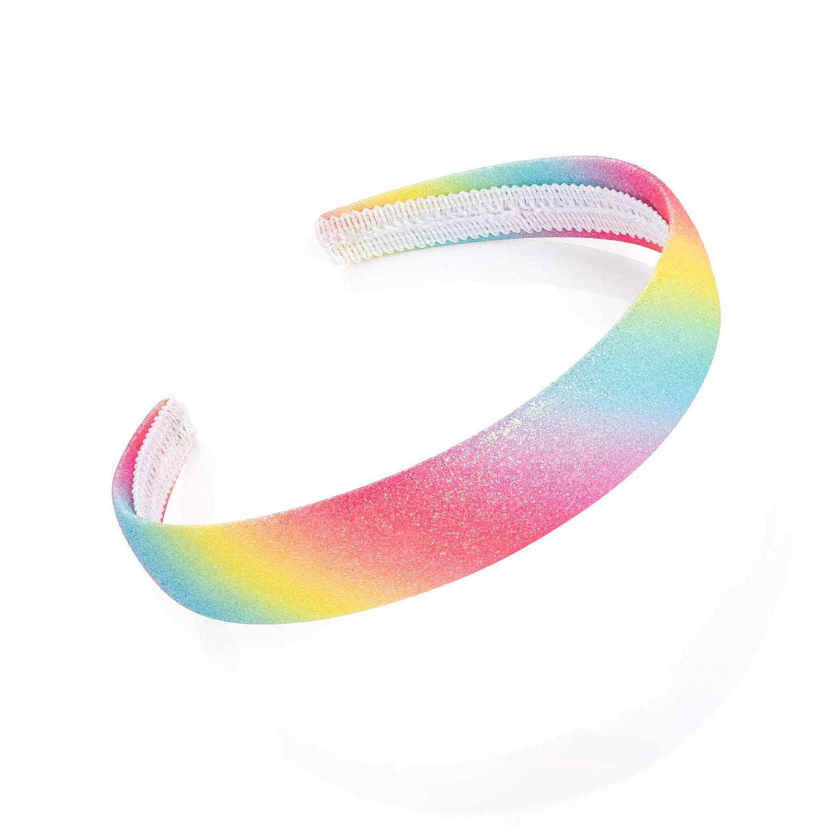 Rainbow Bright rainbow glitter effect headband by Clarissas Boutique London