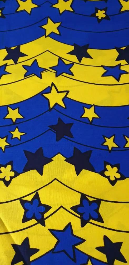 African Print, Ankara Fabric, Multi-colour Stars African Print Fabric, Craft fabrics, Ankara Wax fabric by Clarissas Boutique London