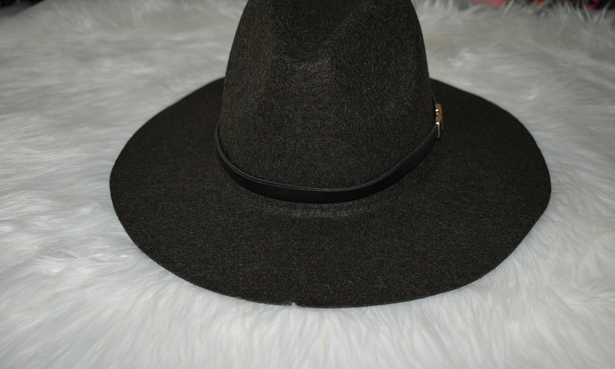 Fedora Felt Hat Buckled Hat by Clarissas Boutique London