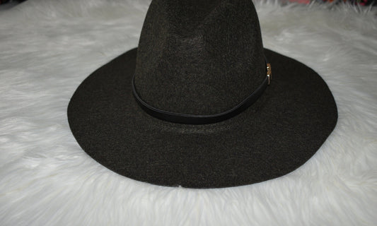 Fedora Felt Hat Buckled Hat by Clarissas Boutique London